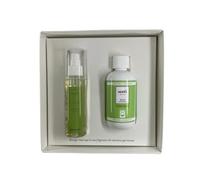 Coffret parfum lessive 200 ml + spray tissus 125 ml Muha - parfum intense et durable pour linge et tissus - Kit complet pour parfum maison et vêtements - Idée cadeau élégante (Power Fitness)