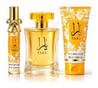 Coffret parfumé - MYSTICAL - Yara - Brume 20ml & 50ml - Lotion 90ml - Oriental ambré gourmand