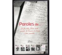 Coffret "Paroles de"