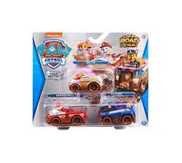 Coffret Pat Patrouille 3 Véhicules Métal off road Mud Marcus Camion Pompier - Stella hélicoptère - Chase police