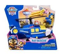 Coffret pat patrouille air rescue chase + hélicoptère de police de luxe - set figurine et véhicule + carte tigre