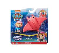 Coffret Pat Patrouille Aqua : Chienne Stella Et Sa Raie Manta Rose + 1 Carte Offert - Set Figurine - Chien - Mer