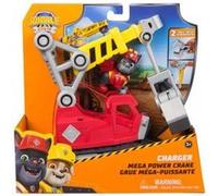 Coffret pat patrouille collection ruben et compagnie - charlie + camion grue - set figurine et véhicule et carte tigre