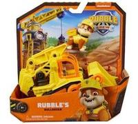 Coffret Pat Patrouille Collection Ruben Et Compagnie - Ruben + Camion Tractopelle - Set Figurine Et Véhicule + 1 Carte Tigre