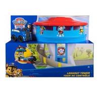 Pat Patrouille Grand Quartier général 50 Cm Haut + 1 véhicule + chien Chase - Voiture - Set QJ et Figurine + 1 Carte