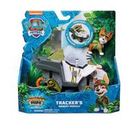 Coffret Pat Patrouille Jungle : Chien Tracker + Chase + Tigre + 2 Accessoires + 1 Carte Animal - Set Figurine