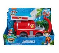 Coffret pat patrouille jungle pups deluxe marcus + camion de pompier de luxe - set figurine et véhicule + 1 carte tigre