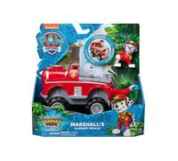 Coffret Pat Patrouille Jungle Pups Marcus + Véhicule Camion De Pompier De Luxe Transformable - Set Figurine Et