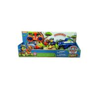 Coffret Pat Patrouille Jungle Rescue Zuma + Aéroglisseur Et Chase + Tout Terrain Police - Set 2 Véhicules Et