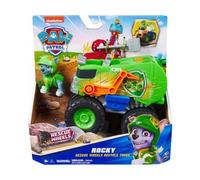 Coffret Pat Patrouille Rocky + Véhicule Tout Terrain Wheels Transformable - Set Figurine Et Véhicule + 1 Carte tigre