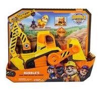 Coffret pat patrouille ruben et compagnie de luxe - grand camion tractopelle 38 cm son et lumiere + ruben - véhicule + carte tigre