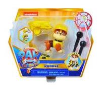 Coffret pat patrouille the movie chien ruben avec son et sac a dos transformable - set figurine animaux et 1 carte animal - nouveaute