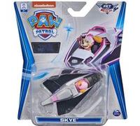 Coffret pat patrouille véhicule en métal jet : stella et son avion gris 7 cm - voiture miniature - chien - collector Gris