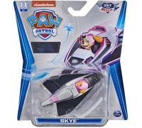 Coffret Pat Patrouille Véhicule En Métal Jet : Stella Et Son Avion Gris 7 Cm - Voiture Miniature - Chien - Collector