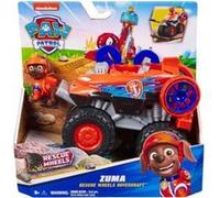 Coffret Pat Patrouille Zuma + Véhicule Tout Terrain Wheels hovercraft Transformable - Set Figurine Et Véhicule + 1 Carte tigre