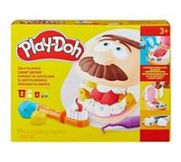 Coffret pate a modeler : le dentiste + 6 pots play-doh - set enfant loisirs créatif nouvelle version française + carte tigre