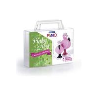 Coffret pâte polymère Ma première figurine - Pinky et Rosy les flamants roses