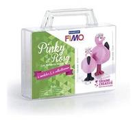 Coffret pâte polymère Ma première figurine - Pinky et Rosy les flamants roses Multicolore G