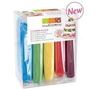 Coffret pâtes à sucre 80 g x 5 - fuchsia, violet, jaune, vert clair, bleu G