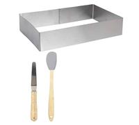 Coffret Pâtisserie "Brookie" 26cm Argent & Naturel