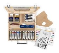 Coffret - Peinture à l'huile - Extra-fine - Lefranc Bourgeois - 14 tubes 20ml + accessoires