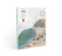 Coffret Peinture au numéro La Petite Epicerie Gouache Petit Pinceau La Plage et la Falaise d’Amont Claude Monet