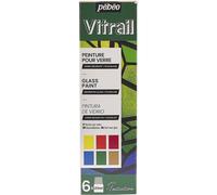 Coffret - Peinture pour verre - Vitrail - Pébéo - 6 x 20ml - Assortiment
