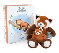 Coffret peluche Panda roux et son bébé (25 cm)