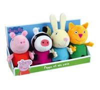 Coffret peluche Peppa Pig Jemini - Peppa et ses amis - Zuzu Zebra, Mle Rabbit, Candy Cat