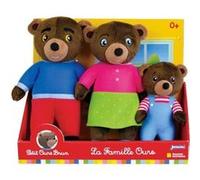 Coffret peluche PETIT OURS BRUN JEMINI Famille : Maman ours Papa ours et Petit ours br