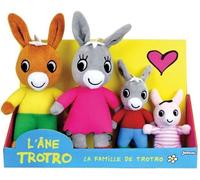 Coffret Peluche Trotro et Famille +/- 15 cm - JEMINI - Trotro, sa maman, son papa et sa petite soeur.