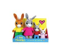 JEMINI | Coffret Peluches Ane Trotro Et Sa Famille | 4 Personnages | Trotro 15 Cm + Maman 23 Cm + Papa 23 Cm + Sœur 11 Cm | Finition Douce | Licence Officielle | Idée Cadeau Enfant | 024391