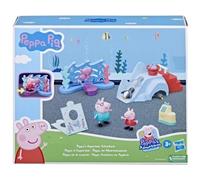 Coffret Peppa Cochon : L'aquarium + 7 Accessoires - 2 Figurines - Set Jouet Enfant Peppa Et Papa Pig + Carte Animal