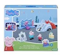Coffret peppa cochon : l'aquarium + 7 accessoires - 2 figurines - set jouet enfant peppa et papa pig + carte animal