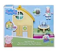 Coffret peppa pig le cabinet vétérinaire + 3 accessoires - figurine - set jouet enfant peppa le cochon + carte animal