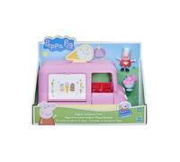 Coffret Peppa Pig : Le Camion de Glace avec Son + 1 Accessoire + 1 Figurine - Set Jouet enfant Peppa Le Cochon + carte Animal