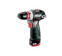 Metabo Perceuse-visseuse sans fil PowerMaxx BS BL 601721500 12 V 2 Ah Li-Ion avec 2 batteries