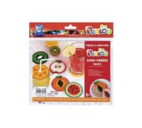 Coffret perles à repasser Sous-verres Fruits - Perlou G