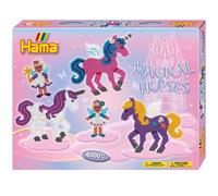 Pot avec 4000 perles Hama Midi Chevaux Magiques multicolore