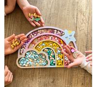 Coffret perles en bois Arc-en-ciel Sycomore