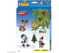 Coffret Perles Hama Midi Noël 2 - 2000 perles - HAMA - Jeu de perles pour enfants de 5 ans et plus