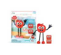 Coffret personnage Sammy et cubes lumineux rouges Glo Pals