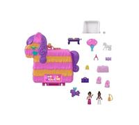 Polly Pocket - Coffret Pinata Fiesta Mini-Univers - 2 mini-figurines, 14 accessoires - Dès 4 ans