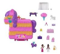 Polly Pocket - Coffret Pinata Fiesta Mini-Univers - 2 mini-figurines, 14 accessoires - Dès 4 ans