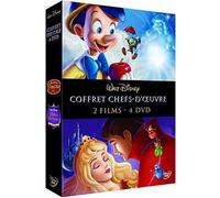 Coffret Pinocchio + La Belle au Bois Dormant – Walt Disney Records – 4 DVD