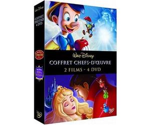 Coffret Pinocchio + La Belle au bois dormant - 4 DVD
