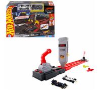 Hot Wheels Coffret Piste Grille de Départ Formule 1®, coffret piste avec véhicules F1 Oracle Red Bull Racing et Visa Cash App Racing Bulls à l’échelle 1/64, JNN35