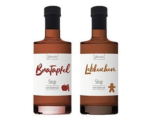 Coffret Plaisir Sirop Edition Hiver - 2x 350ml - Sirop Premium du Lac de Constance - Sirop pour les journées froides à savourer chaud - Idéal en cadeau