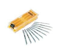 Coffret plastique de 10 lames XPC HCS BiM pour bois + 1 boîte de rangement - DT2296-QZ - DEWALT