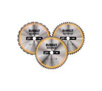Coffret plastique de 3 lames pour scie circulaire et stationnaire Ø 305mm DEWALT DT1964-QZ Carbure Construction : DT1958, DT1959, DT1960